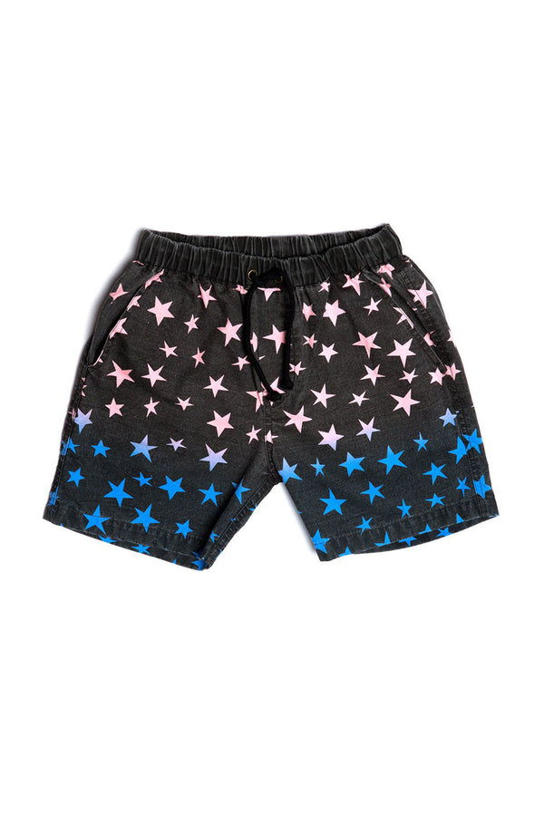 STAR GRADIENT BOAT SHORT BLACK - Zuttion