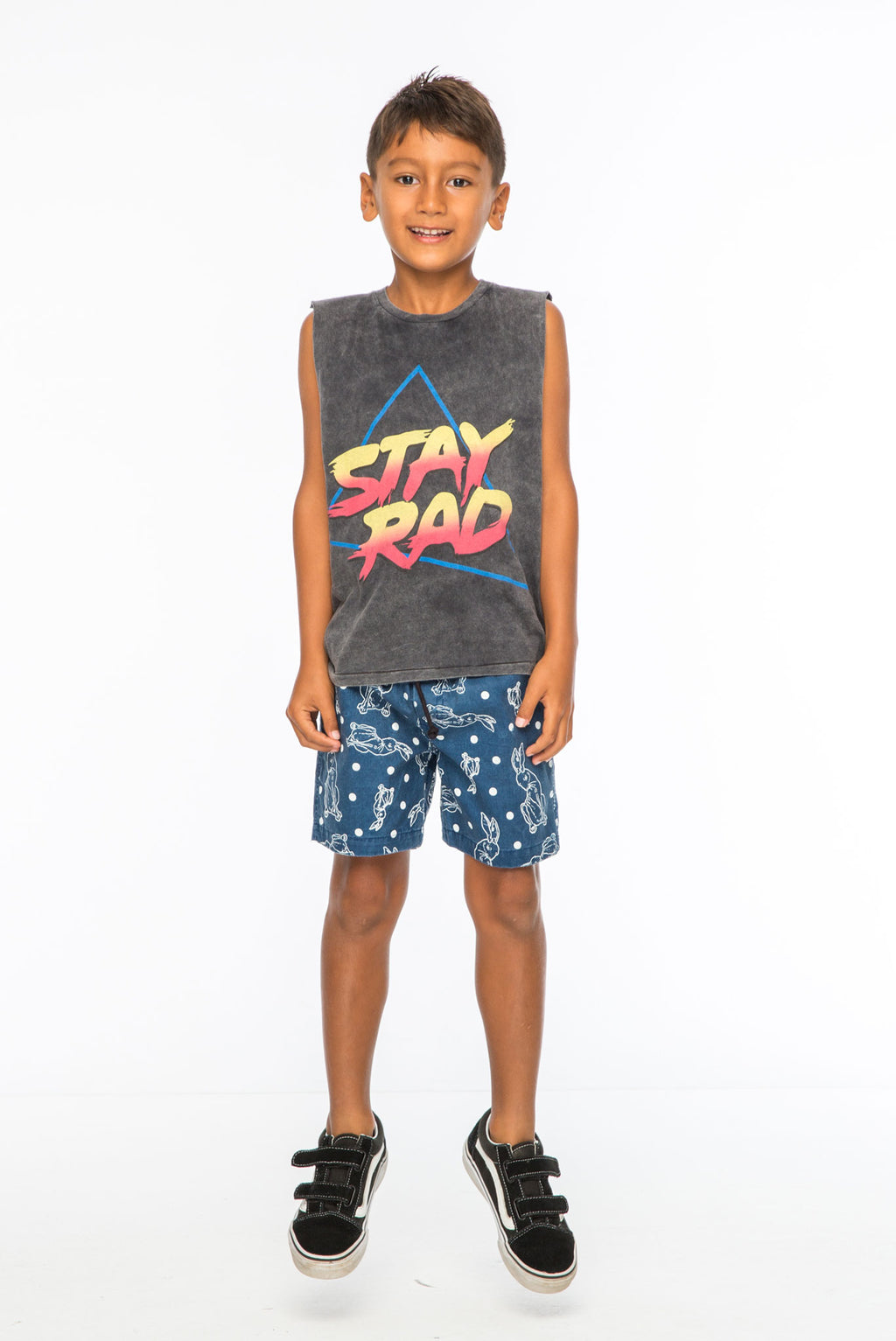 STAY RAD TANK TOP CHARCOAL - Zuttion
