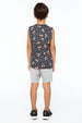 CHERRY TANK TOP POCKET CHARCOAL - Zuttion