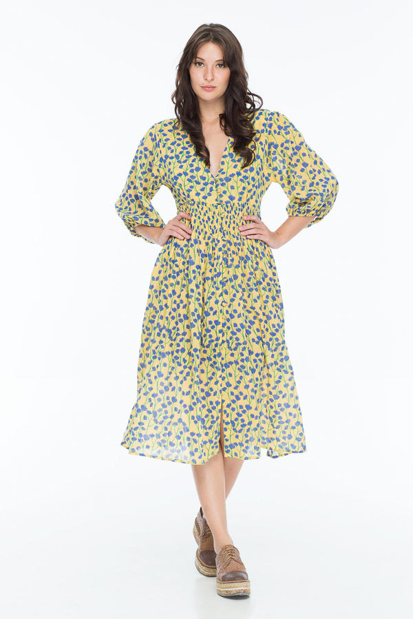 NICOLETTE DRESS VINE BUTTER
