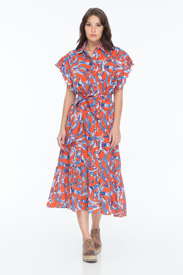 NOELLE DRESS DRESS CATS CHERRY