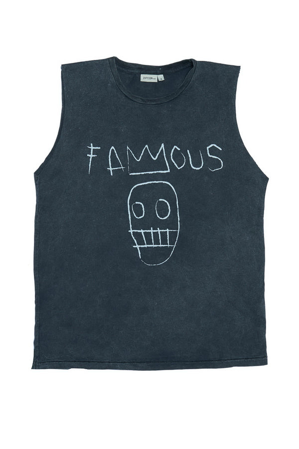 FAMOUS TANK TOP CHARCOAL